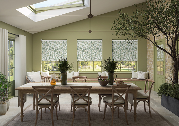 Breezy Leaves, Greenery - Twist&Fit Roller Blind - Image 8